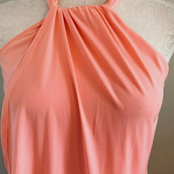 ๐๐๐ Venus peach halter dress size Small - Picture 3 of 8